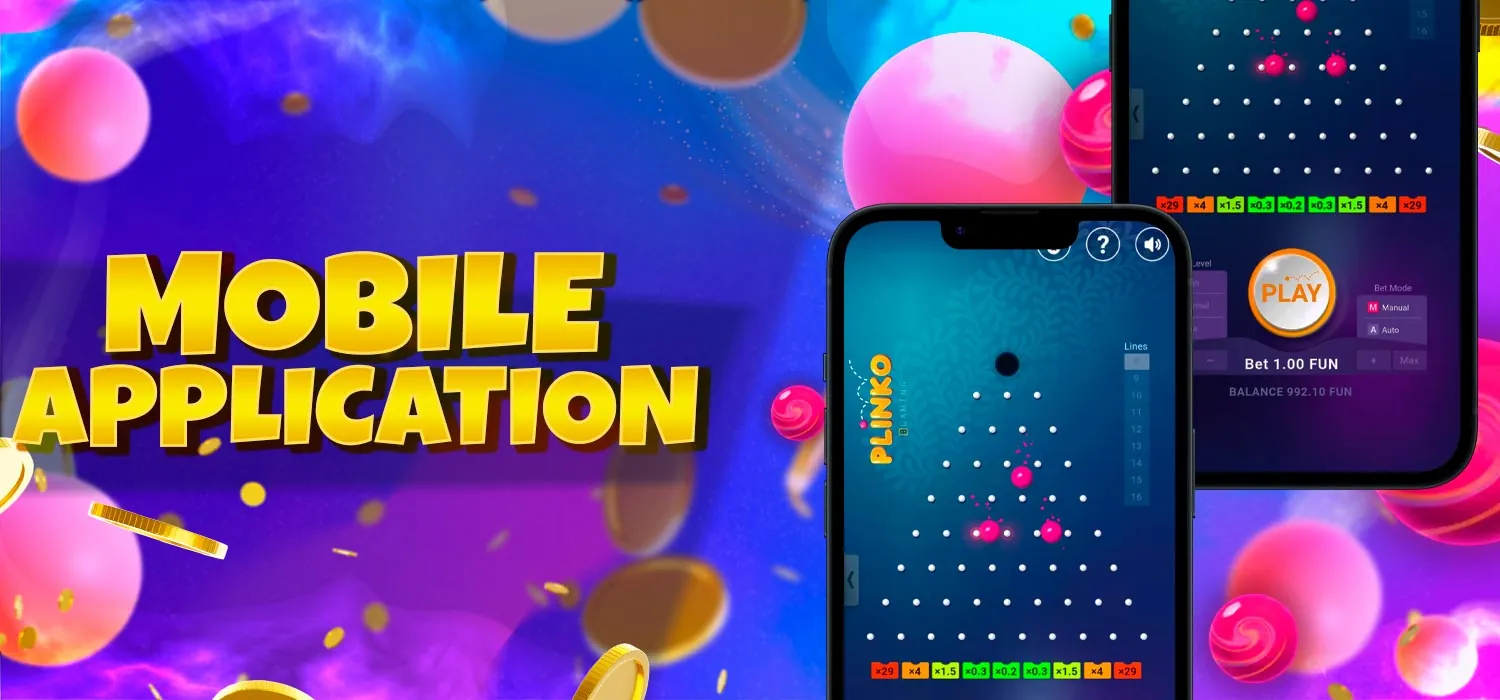Plinko for the mobile app