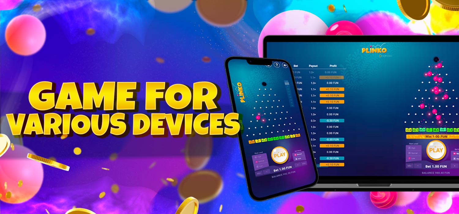 Plinko game for different devices
